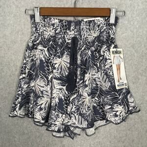 Rewash Shorts Womens Small Blue Floral Flutter‎ Loose Flowy Tropical Summer